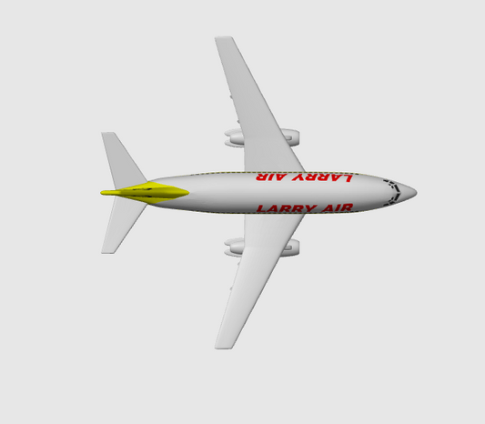 Larry Air Boeing 737-200 — 1:400 Scale 3D-Printed Model