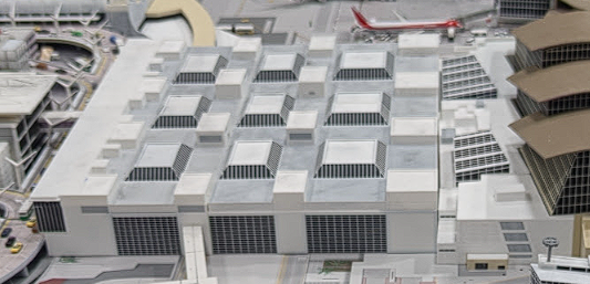 1:400 Scale LAX Tom Bradley International Terminal (TBIT) Head House