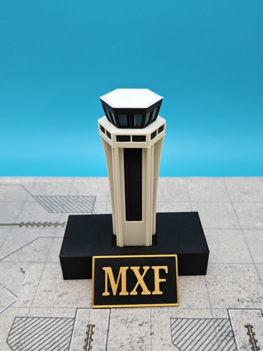 1:400 Scale 3D Printed Maxwell Air Force Base ATC Tower Model (MXF)