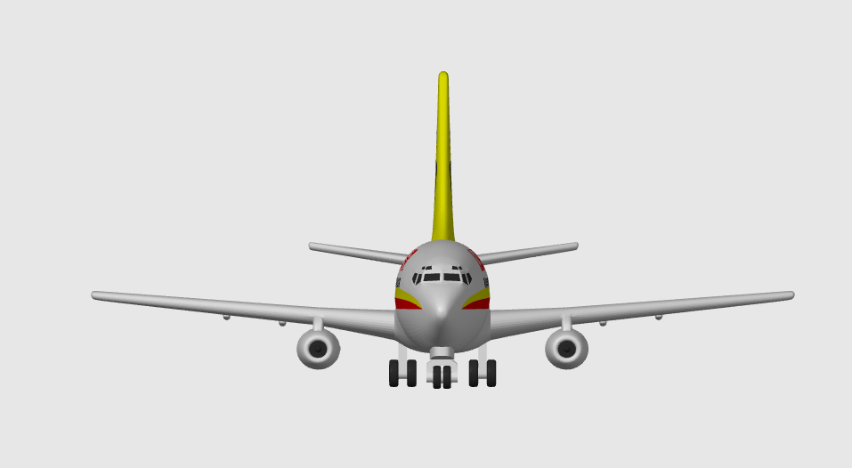 Larry Air Boeing 737-200 — 1:400 Scale 3D-Printed Model