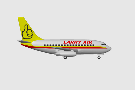 Larry Air Boeing 737-200 — 1:400 Scale 3D-Printed Model
