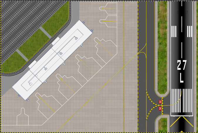 1:400 Scale Regional Airport (Fits Gemini Jets Airport Mat)